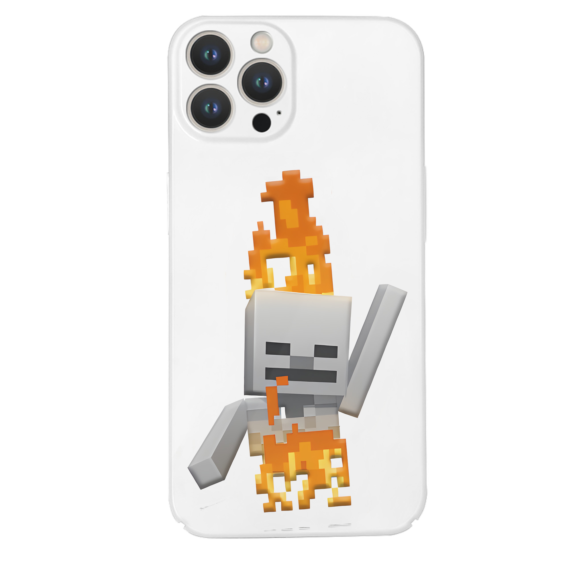 （画像用） マインクラフト ブロックの世界 Minecraft MC Block world 【iPhone 14シリーズ対応】ハードケース